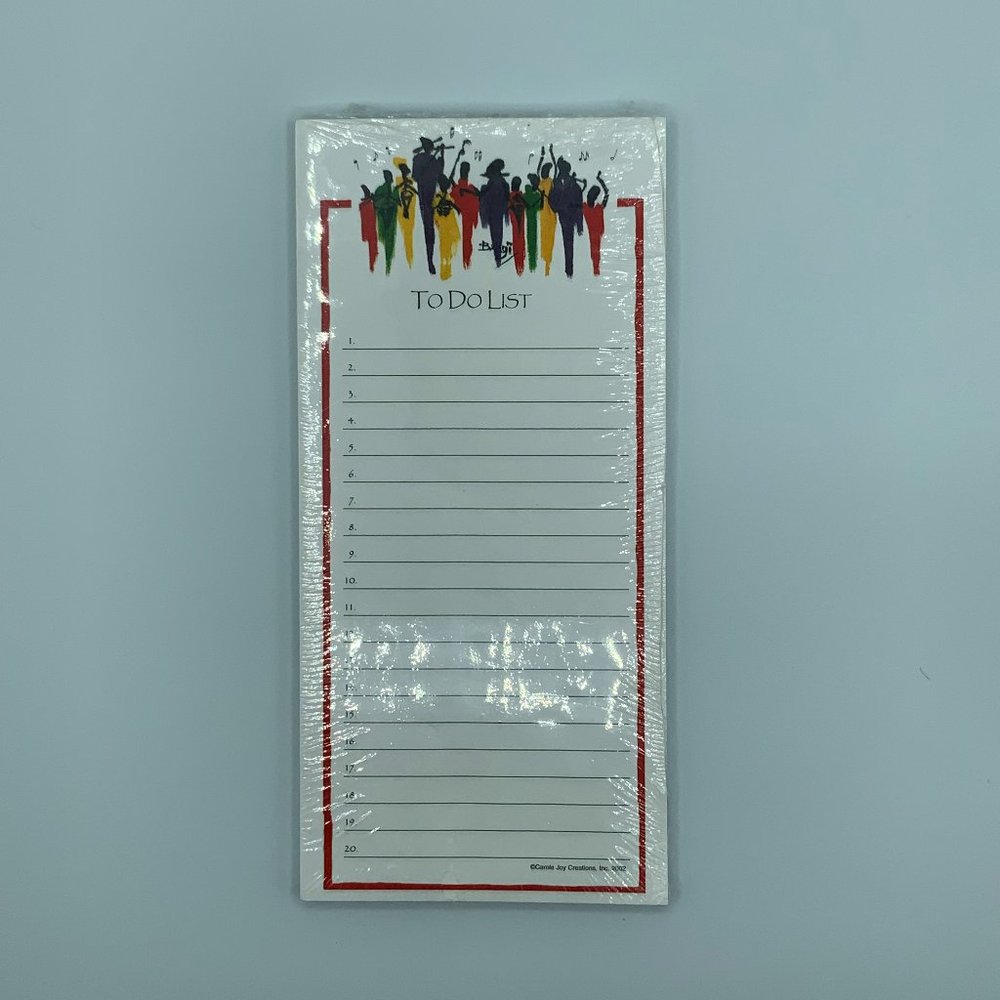 "Jaz Band" To Do List Notepad